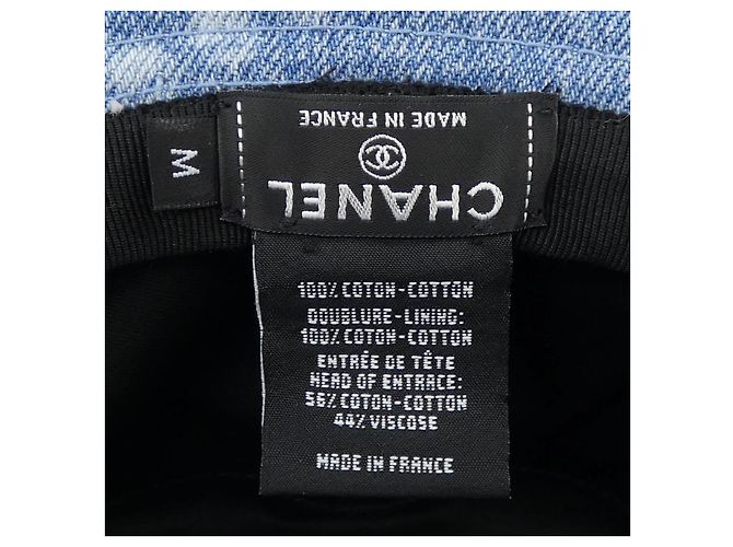 Timeless Chanel Baumwollhut Blau - Ansicht 3