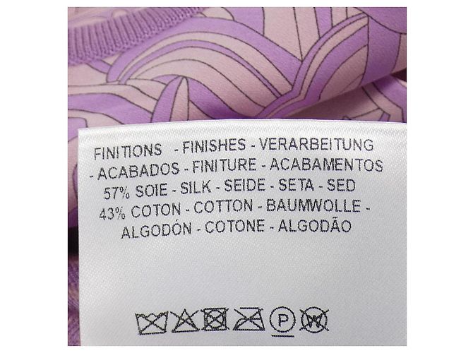 Hermès Twill Reine Kleid Pink Lila - Ansicht 4