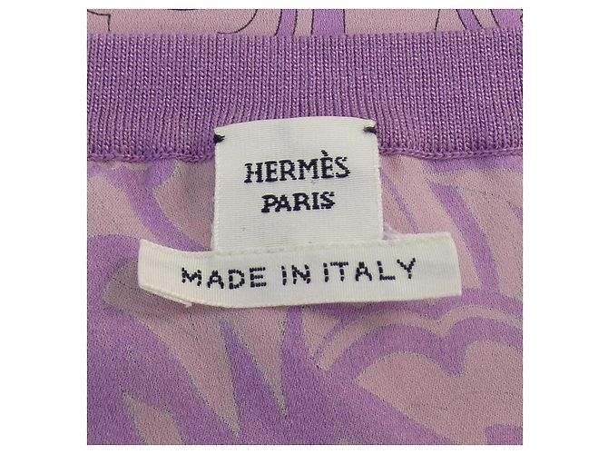 Hermès Twill Reine Kleid Pink Lila - Ansicht 5