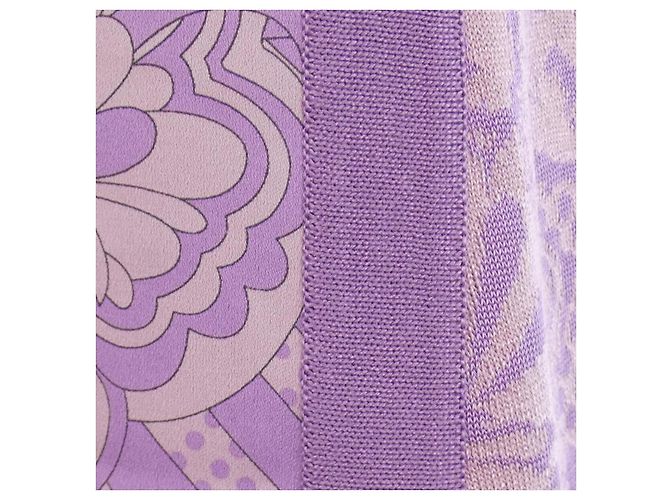 Hermès Twill Reine Kleid Pink Lila - Ansicht 7