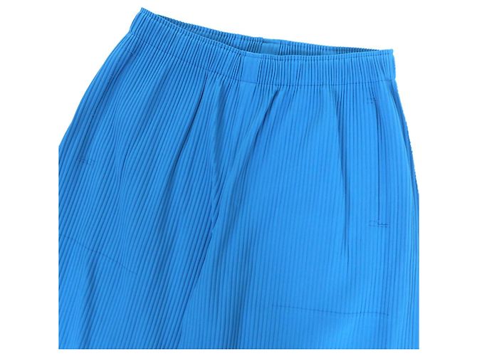 Weite Polyesterhose ISSEY MIYAKE Blau - Ansicht 3