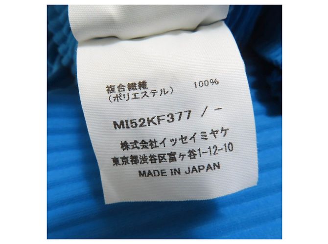 Weite Polyesterhose ISSEY MIYAKE Blau - Ansicht 7