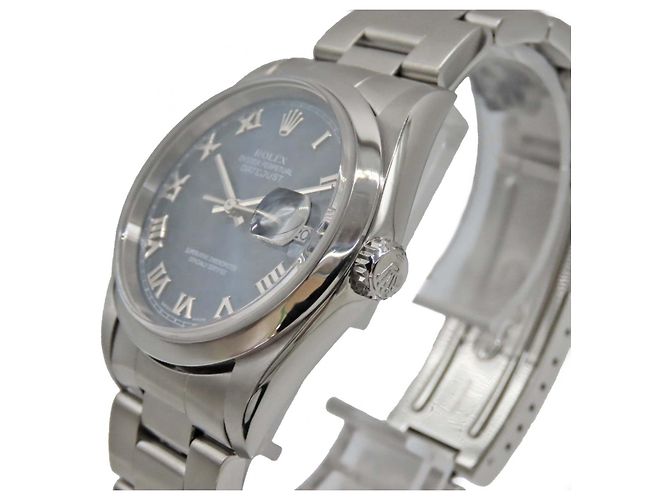 Rolex Datejust aus Edelstahl Blau - Ansicht 2