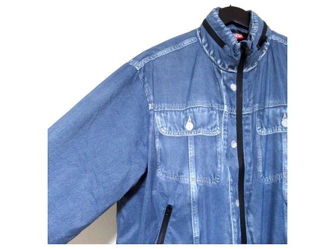 Autre Marque Chaqueta de nylon DIESEL AUWT-TREVOR-HT19 Azul - vista 3