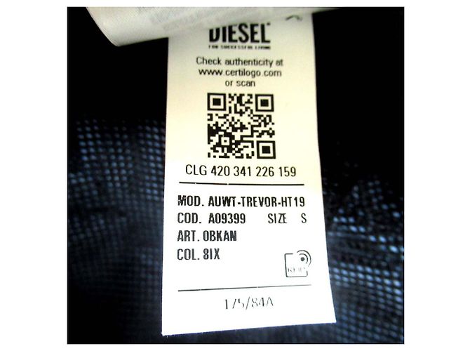 Autre Marque Chaqueta de nylon DIESEL AUWT-TREVOR-HT19 Azul - vista 7