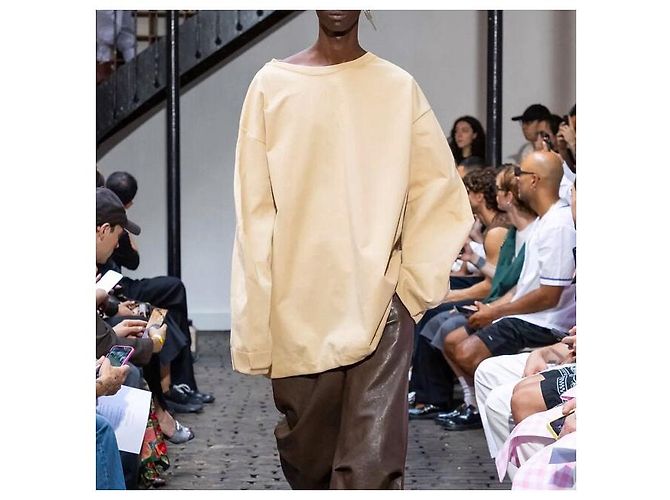 Autre Marque Sudadera de algodón lavado Hed Mayner Beige - vista 3