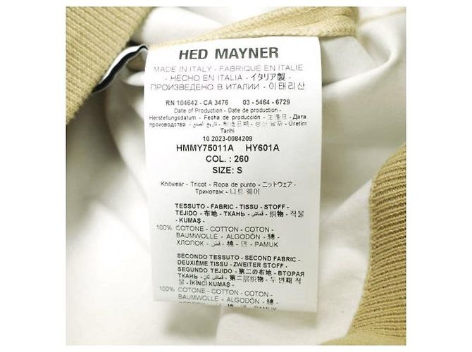 Autre Marque Sudadera de algodón lavado Hed Mayner Beige - vista 9