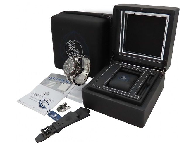 Autre Marque AQUANAUTIC KingSubChronoDive Edelstahl Schwarz - Ansicht 12