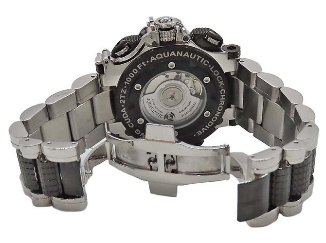 Autre Marque AQUANAUTIC KingSubChronoDive Edelstahl Schwarz - Ansicht 7