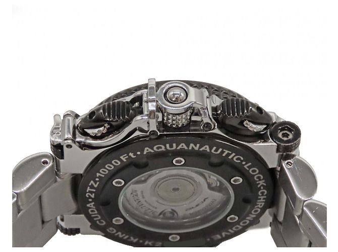 Autre Marque AQUANAUTIC KingSubChronoDive Edelstahl Schwarz - Ansicht 8