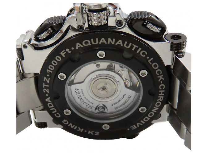 Autre Marque AQUANAUTIC KingSubChronoDive Edelstahl Schwarz - Ansicht 9