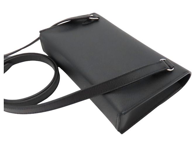 Bolsa de Ombro Epsom Snap To Go da Hermès Preto - vista 5