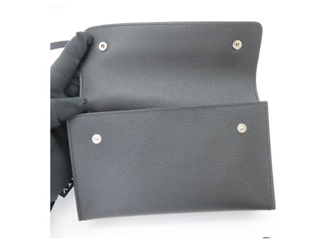 Bolsa de Ombro Epsom Snap To Go da Hermès Preto - vista 8