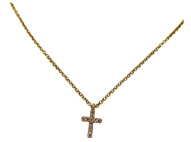 Collana in diamante Metro Cross Au750 di Tiffany & Co. D'oro - vista 2
