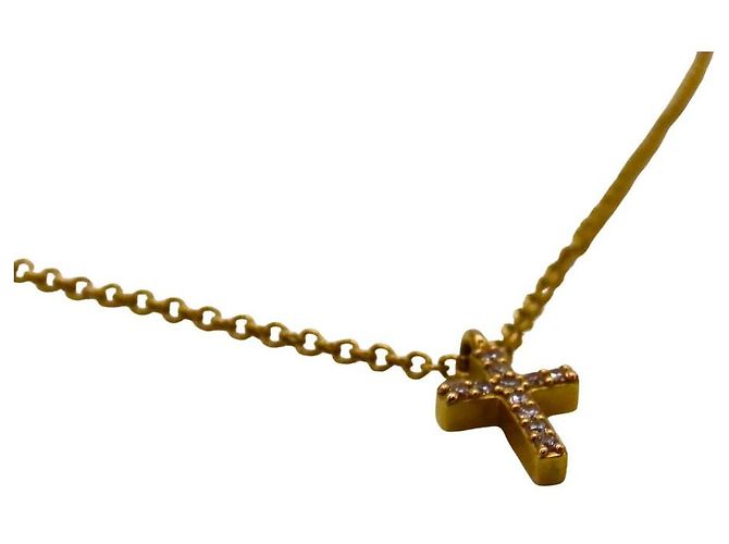 Collana in diamante Metro Cross Au750 di Tiffany & Co. D'oro - vista 4