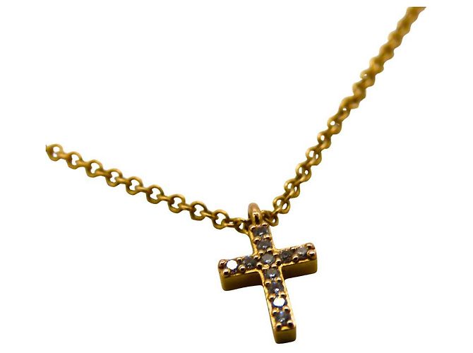 Collana in diamante Metro Cross Au750 di Tiffany & Co. D'oro - vista 5