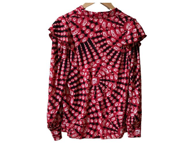 Autre Marque Blusa de volantes de red Power con estampado Dragon Mandala de VIVIENNE TAM - vista 2