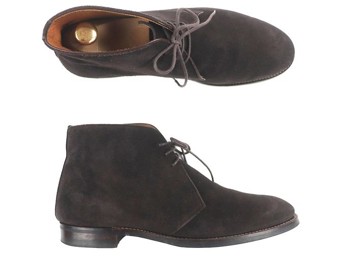 Autre Marque Stivaletti in suede Sanyo Yamacho Marrone Marrone scuro - vista 6