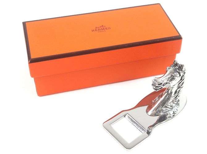 Ouvre-bouteille en métal Shuval Horse d'Hermès Argenté - vue 2