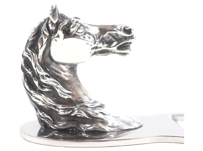Ouvre-bouteille en métal Shuval Horse d'Hermès Argenté - vue 5