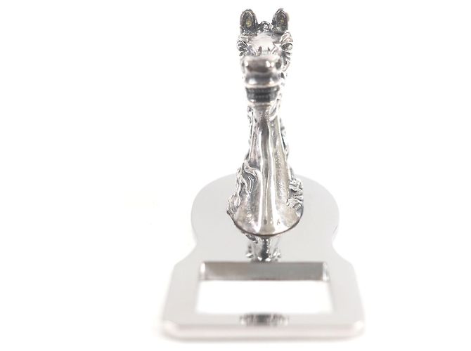 Ouvre-bouteille en métal Shuval Horse d'Hermès Argenté - vue 6