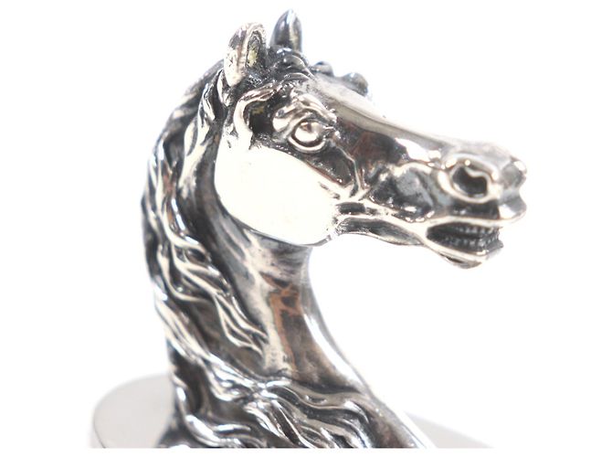 Ouvre-bouteille en métal Shuval Horse d'Hermès Argenté - vue 7