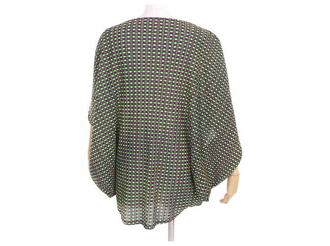 Issey Miyake Polyester-Poncho PLEATS PLEASE PP03-FK363 Mehrfarben - Ansicht 3