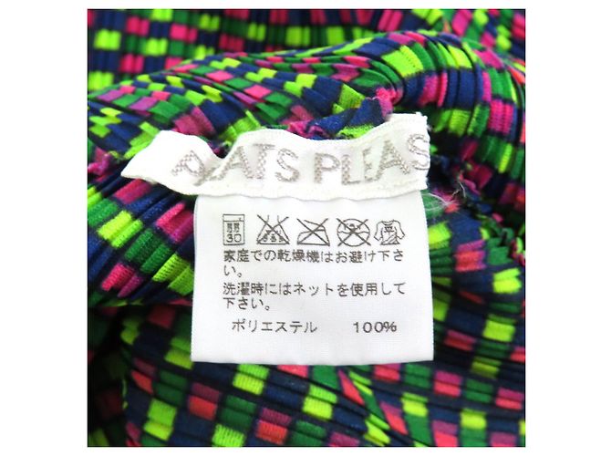 Issey Miyake Polyester-Poncho PLEATS PLEASE PP03-FK363 Mehrfarben - Ansicht 5