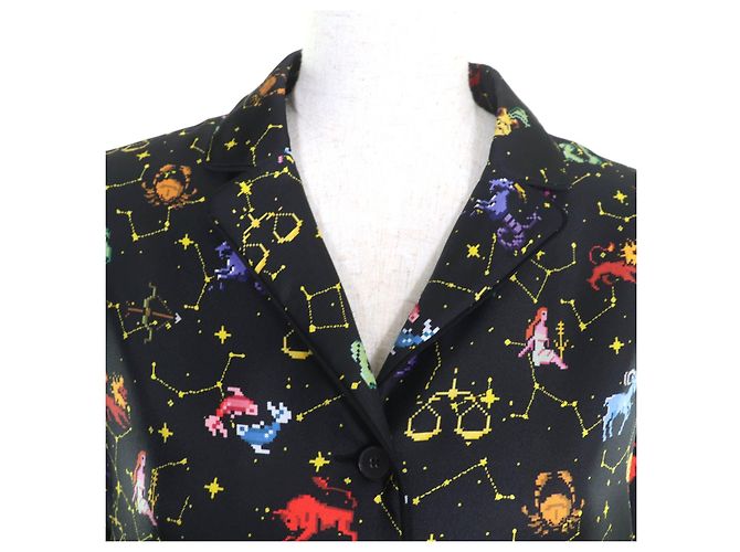 Camicia in seta Christian Dior Nero - vista 4