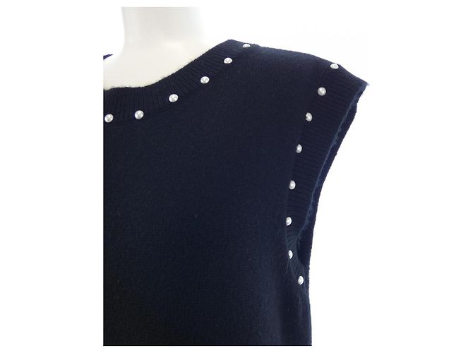 Timeless Vestido de mezcla de cachemira Chanel Negro - vista 6