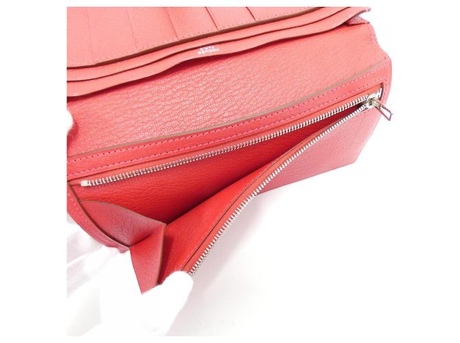 Béarn Cartera Larga Soufflé de Cabra Bearn de Hermès Rosa - vista 5