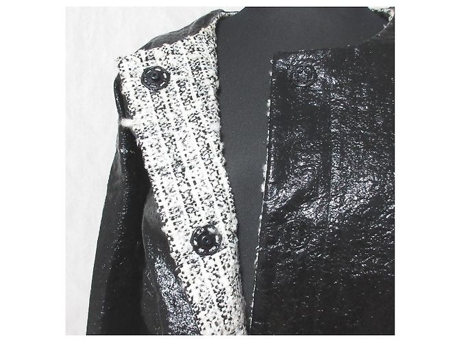 Autre Marque Abrigo de lana reversible sin cuello DRESSTERIOR Negro - vista 10