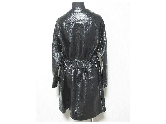 Autre Marque Abrigo de lana reversible sin cuello DRESSTERIOR Negro - vista 5
