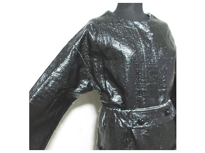 Autre Marque Abrigo de lana reversible sin cuello DRESSTERIOR Negro - vista 7