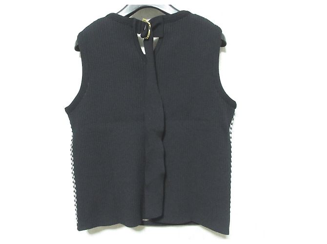Top de punto LANVIN en Bleu Negro Blanco - vista 2