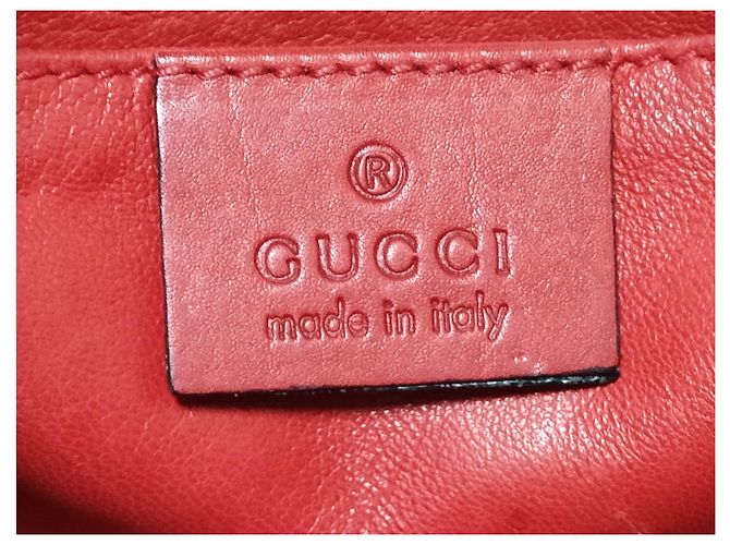 Gucci Emily Chain Flap Leather Medium Rosso - vista 5