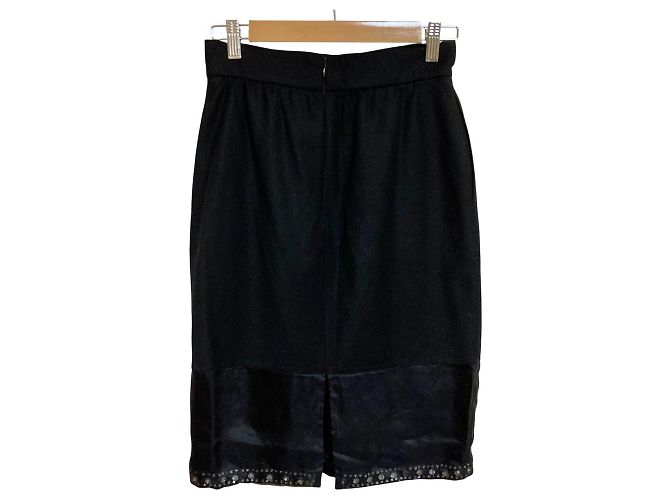 Autre Marque Falda de mezcla de seda La Perla Negro - vista 2