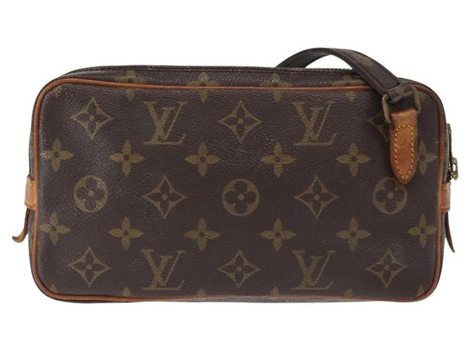 Borsa Pochette Marly Bandoulière Louis Vuitton in tela Monogram Marrone - vista 2