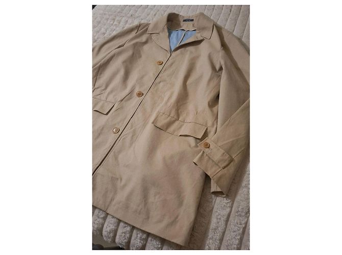 Cappotto beige KENZO HOMME in cotone - vista 10