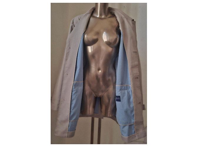 Cappotto beige KENZO HOMME in cotone - vista 2