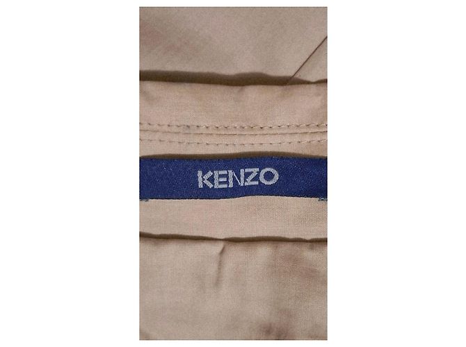 Cappotto beige KENZO HOMME in cotone - vista 5