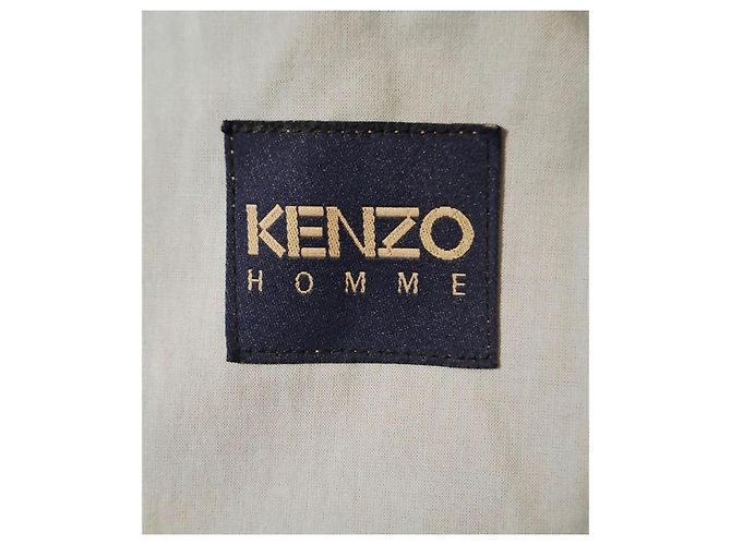 Cappotto beige KENZO HOMME in cotone - vista 6