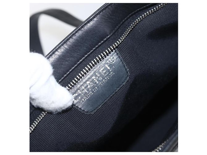 Chanel Vintage Leather Nero - vista 7
