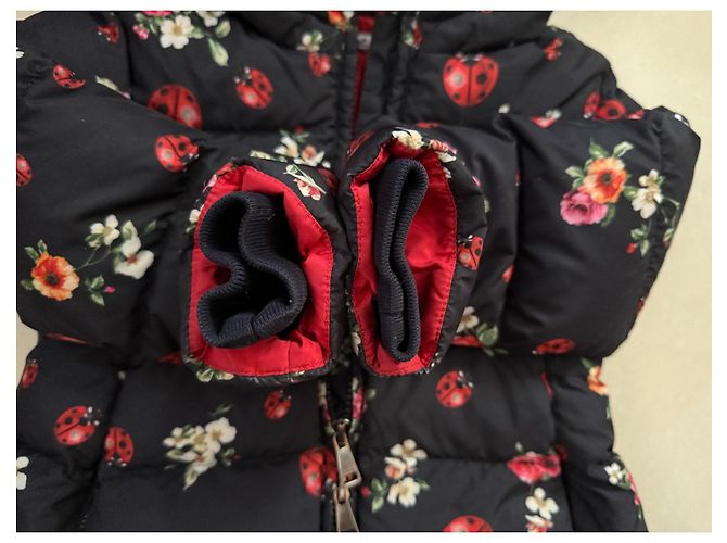 Dolce & Gabbana piumino con cappuccio nero - vista 6