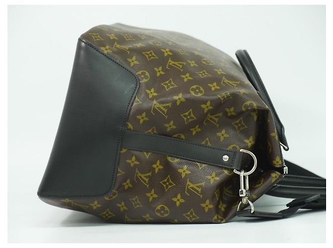 Borsa Louis Vuitton Neo Greenwich in tela Monogram Macassar Marrone - vista 3