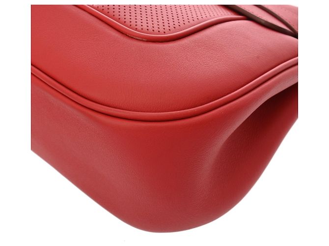 Borsa a Spalla Hermès Berline 28 Rouge Kazak Rosso - vista 7
