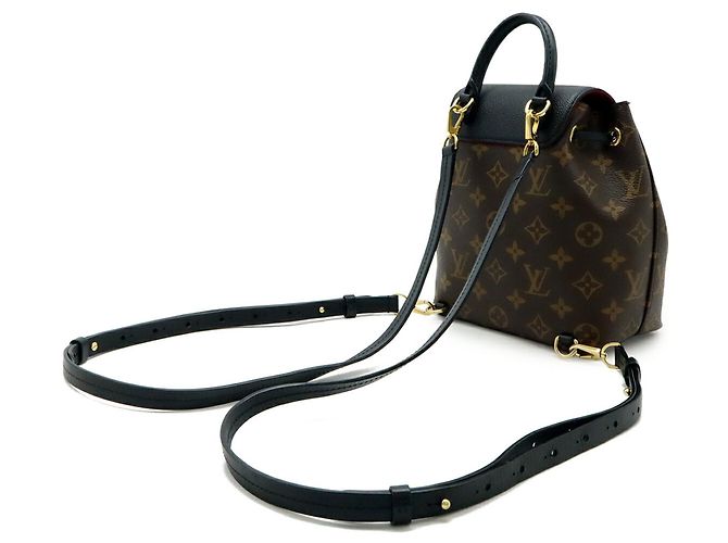 Zaino Mini Montsouris NM Monogramma Louis Vuitton Marrone Nero - vista 3
