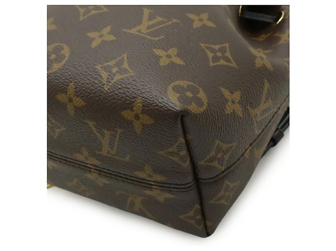 Zaino Mini Montsouris NM Monogramma Louis Vuitton Marrone Nero - vista 4