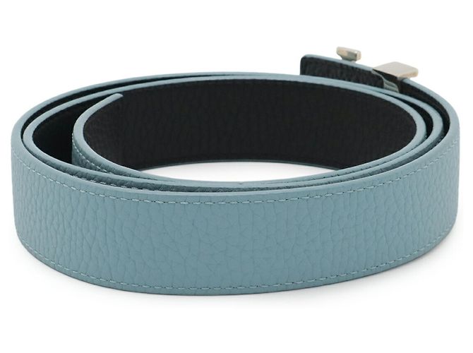 Reversibler Santur LV Initial Gürtel von Louis Vuitton Marineblau Hellblau - Ansicht 3