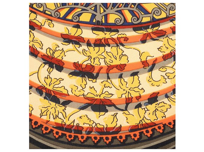 Sciarpa Hermès Carré 90 - L'ATLANTIDE Arancione - vista 19